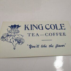 30 King Cole Coffee - Tea "You'll Like The Flavor" Cardboard Promotional Cards